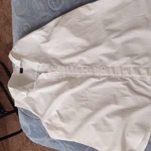 White Sleeveless Shirt